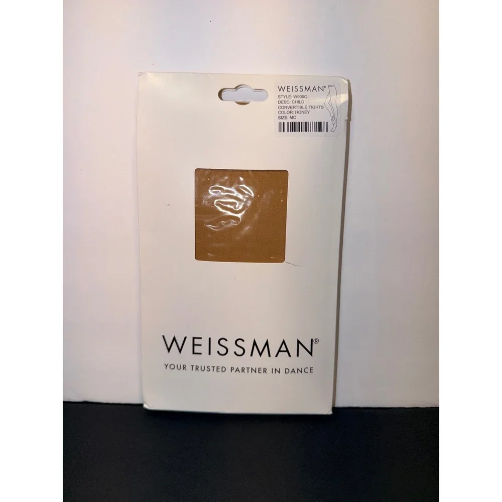 Weissman W900C Honey Convertible Dance Tights Child Medium MC Microfiber New